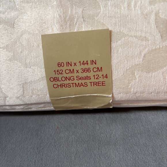 Spode Holiday Christmas Tree Tablecloth 60" x 144" NEW WITH TAG - Picture 5 of 6